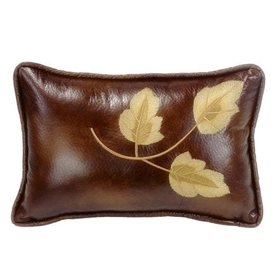 Lodge Elegance Rustic Leaf Pillow