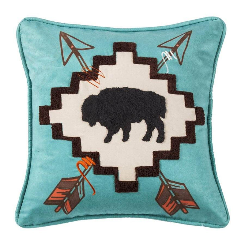 Turquoise Buffalo Pillow
