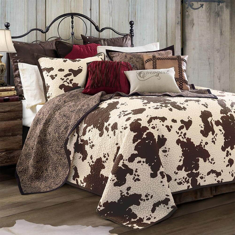 Cowhide Quilt Set