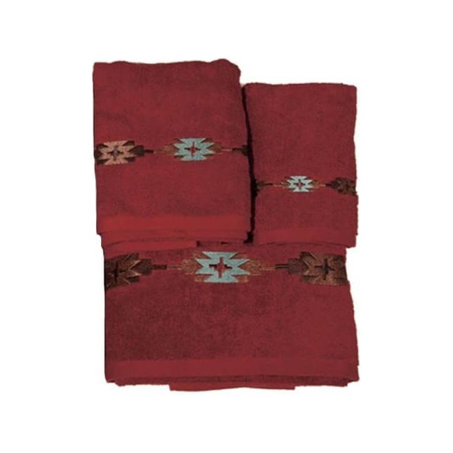 Tularosa Southwest Red Bath Towel Set