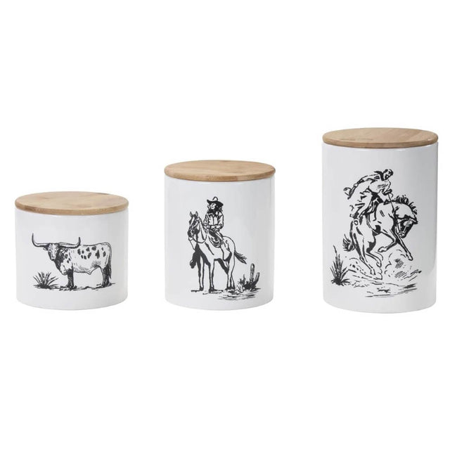 Ranch Sketches Canister Set
