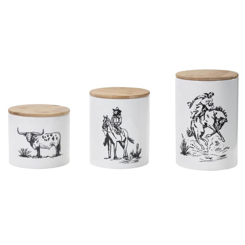 Ranch Sketches Canister Set