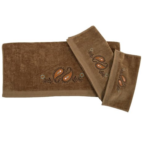 Jasmine Paisley Mocha Towel Set