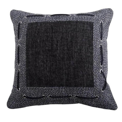 Rustic Chic Laced Tweed Pillow