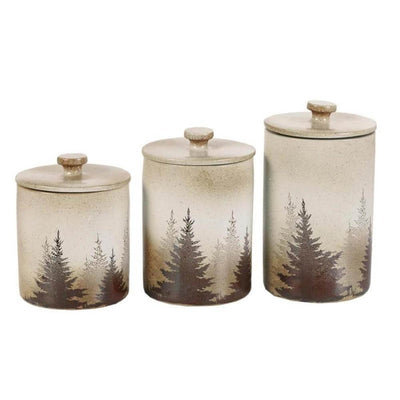 Mountain Pines 19 PC Dinnerware and Canister Set