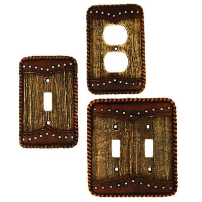 Barnwood Double Yoke Switch Plates & Outlet Covers
