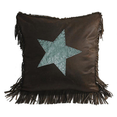 Turquoise Star Pillow