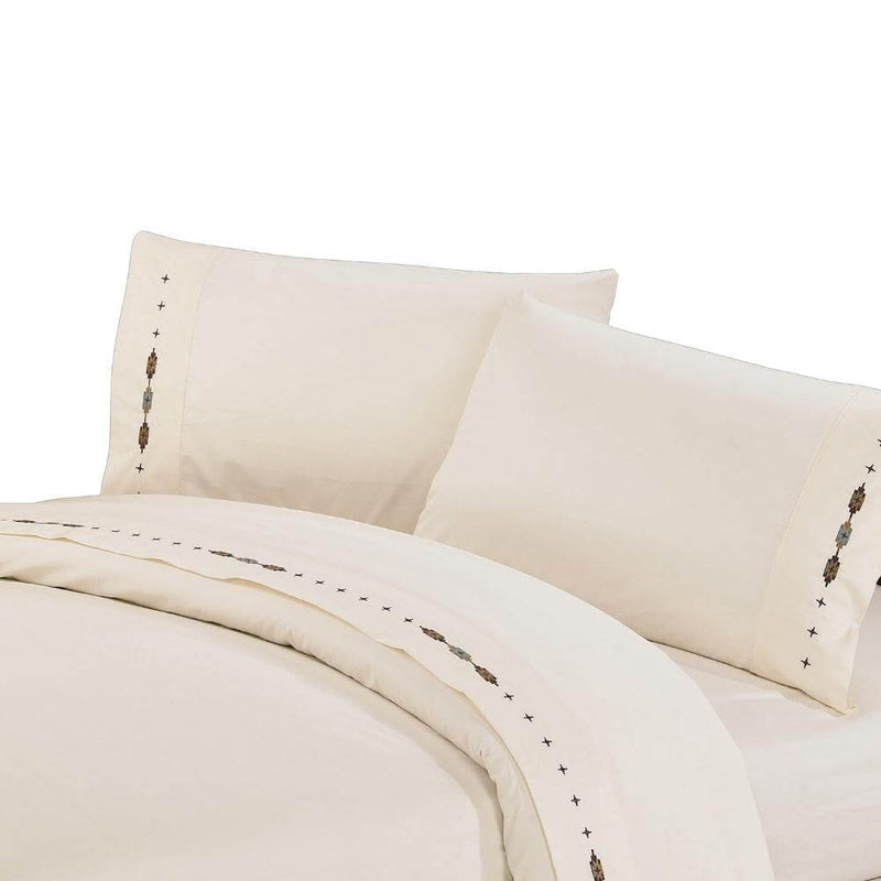 Andes Embroidered 350TC Sheet Set
