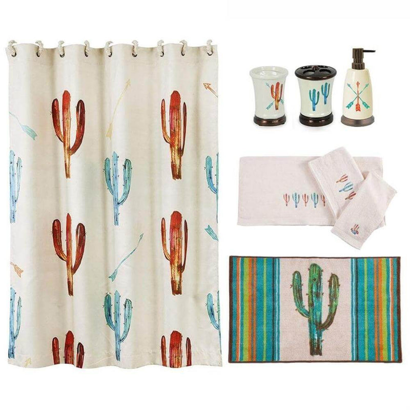 Painted Bloom 8 PC Bathroom Set