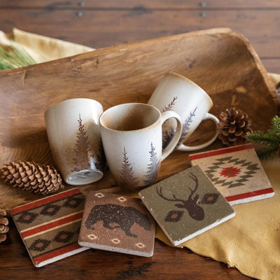 Old Pine Mug And Coaster Set