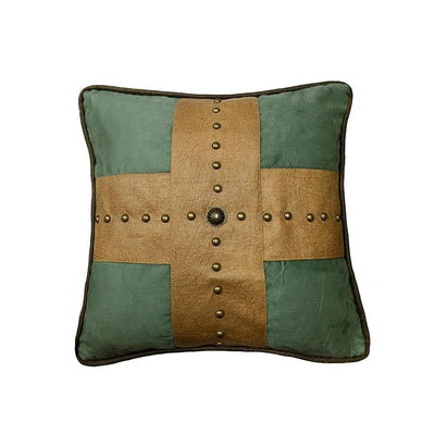 Taos Studded Cross Pillow