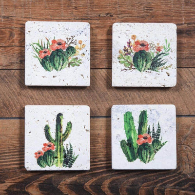 Blooming Cactus Coasters