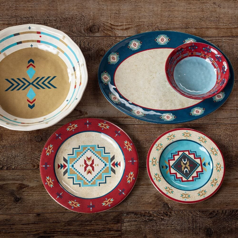 Lost Monuments 14 PC Melamine Dinnerware Set