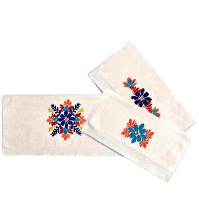 Floral Adobe Cream Towel Set