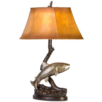 Trout Adventure Table Lamp