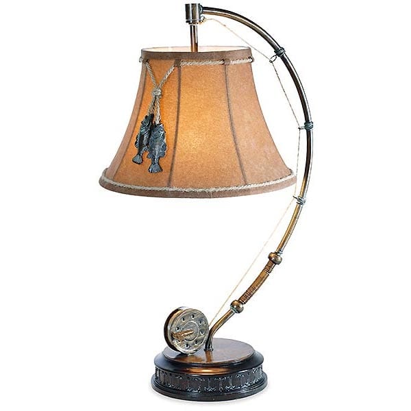 antique fishing reel lamp Catch of the Day Table Lamp