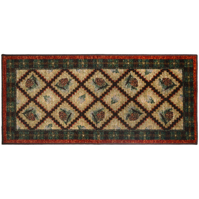 Checkered Pine Rug