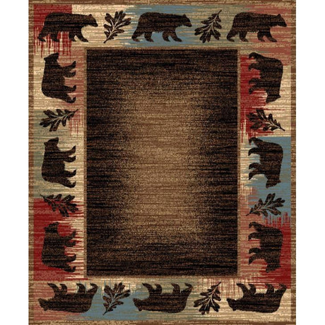Border Bears Area Rug