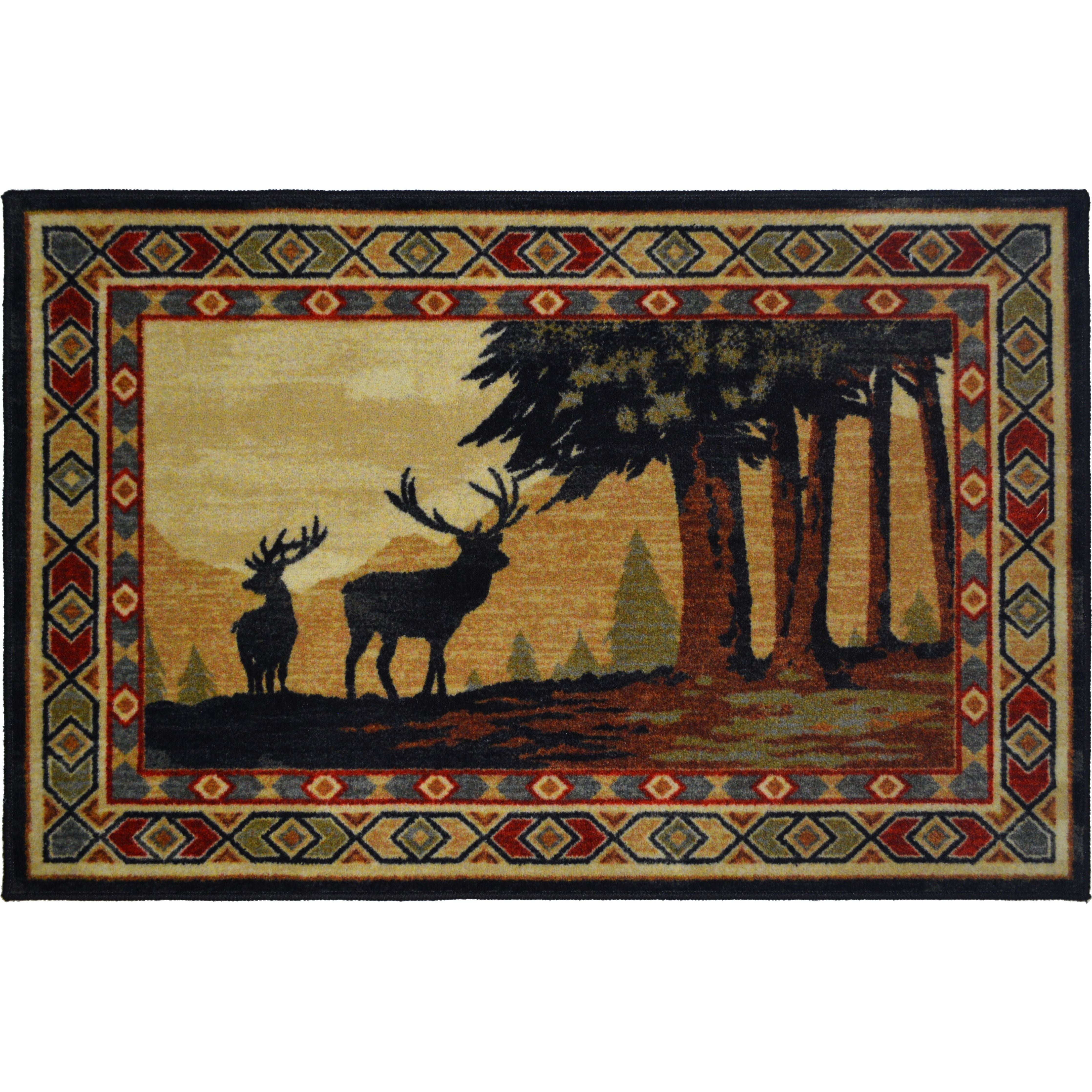 Southwest Buck Rug | Cabin Place – The Cabin Place