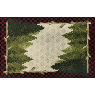 Pine Tree Plaid Rug