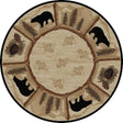 Toccoa Bears Round Rug