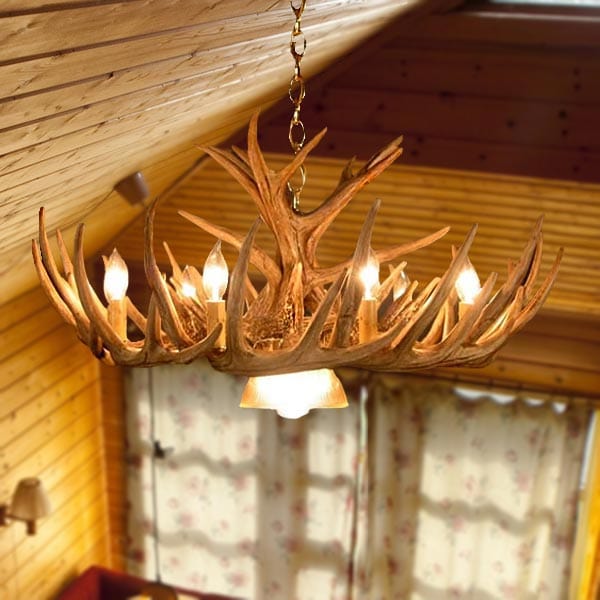 12 Antler Whitetail Cascade Chandelier
