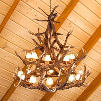 18 Antler Elk Chandelier