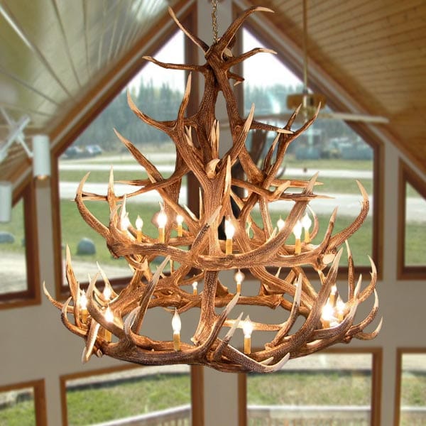 18 Antler Elk Chandelier