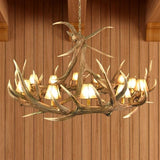 9 Antler Elk Chandelier