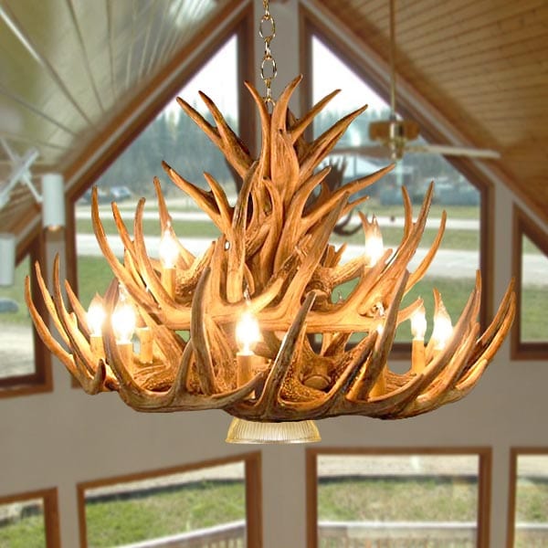 21 Antler Whitetail Chandelier