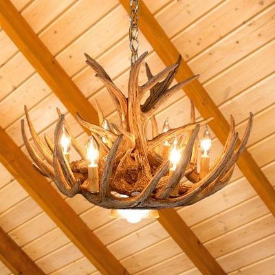 9 Antler Whitetail Cascade Chandelier