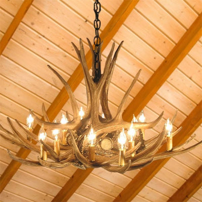 Mule Deer 9 Antler Chandelier