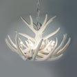 Whitetail 9 White Antler Cascade Chandelier