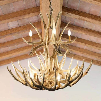 Mule Deer 16 Antler Chandelier