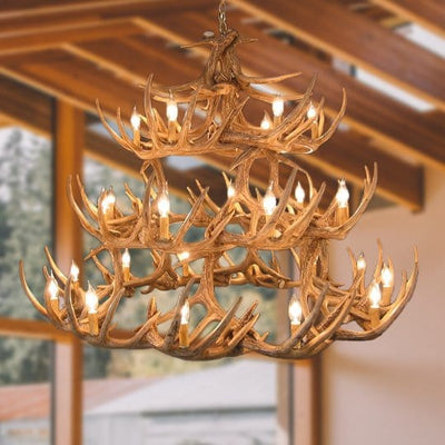 42 Antler Whitetail Chandelier