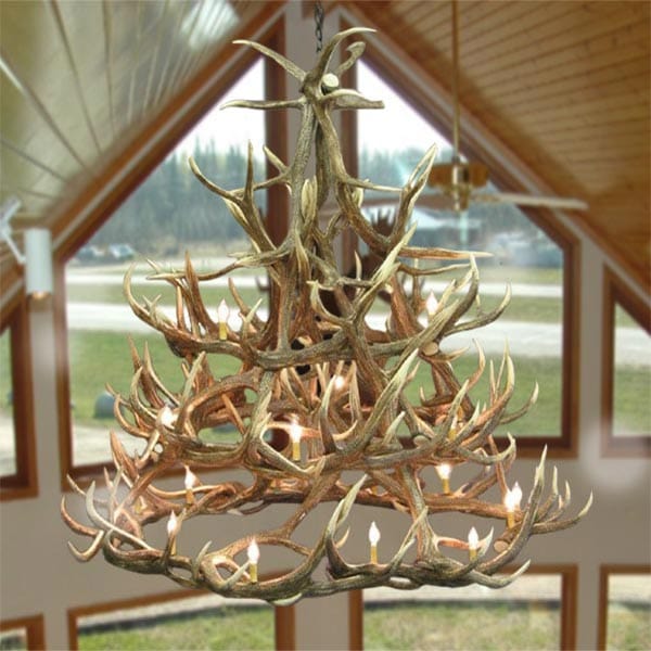 Elk 30 Antler Chandelier