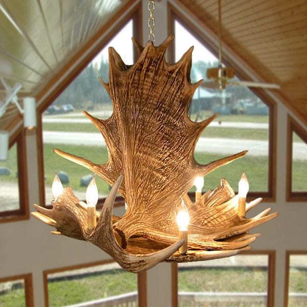 Moose 4 Horn Chandelier