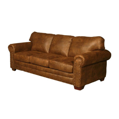 Rustic Buckskin Sofa