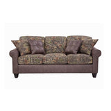 Leather and Camo Sofa