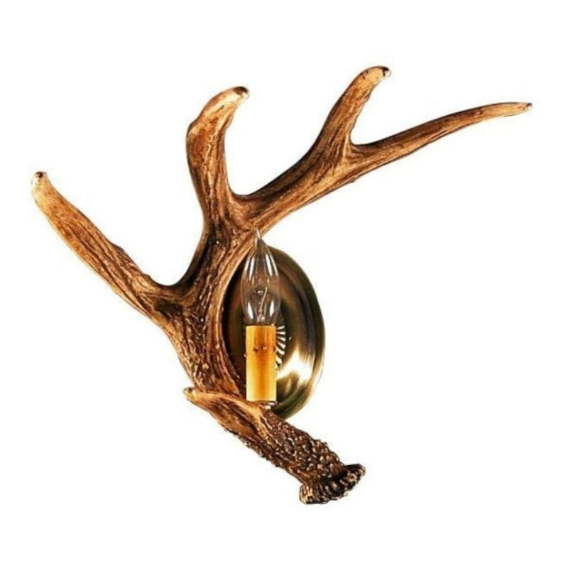 Whitetail Antler Single Wall Sconce