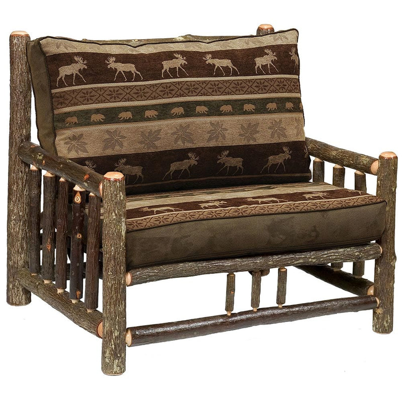 Hickory Log Frame Chair-and-a-half