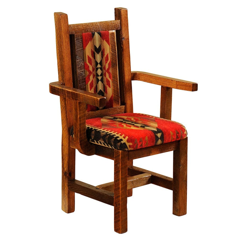 Artisan Barnwood Upholstered Arm Chair