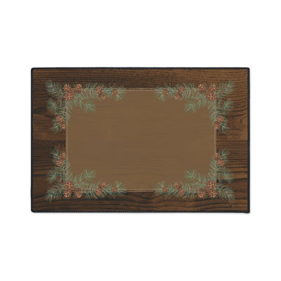Wooded Pinecone Non-Slip Rug