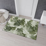Watercolor Forest Non-Slip Rug