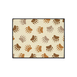 Bear Paw Brown Non-Slip Rug
