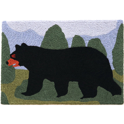 Brown Bear Forest Accent Rug