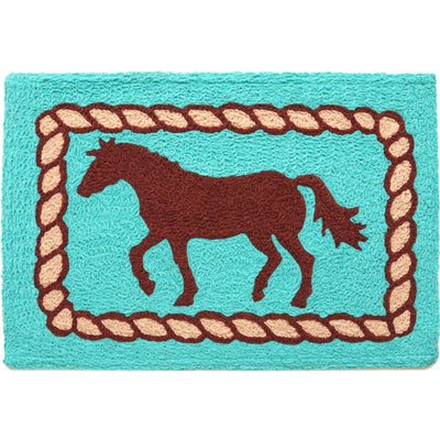 Turquoise Mustang Accent Rug