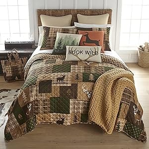 Buck Wild Checkered Quilt Set