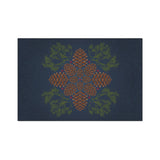 Blue Pinecone Non-Slip Rug