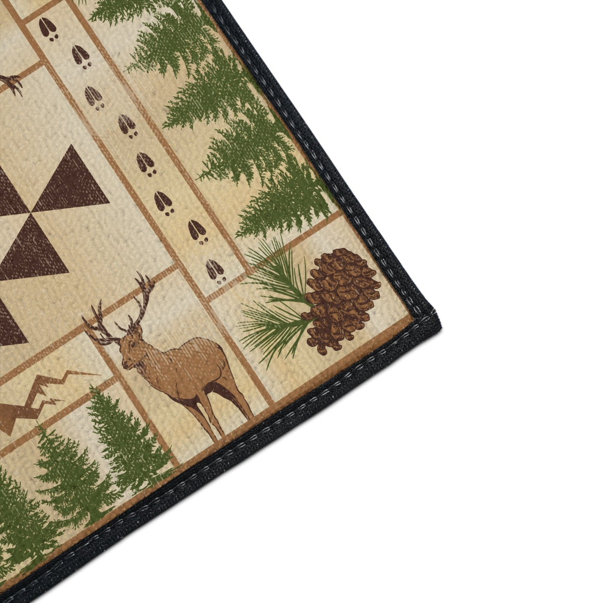 Deer Pine Non-Slip Rug